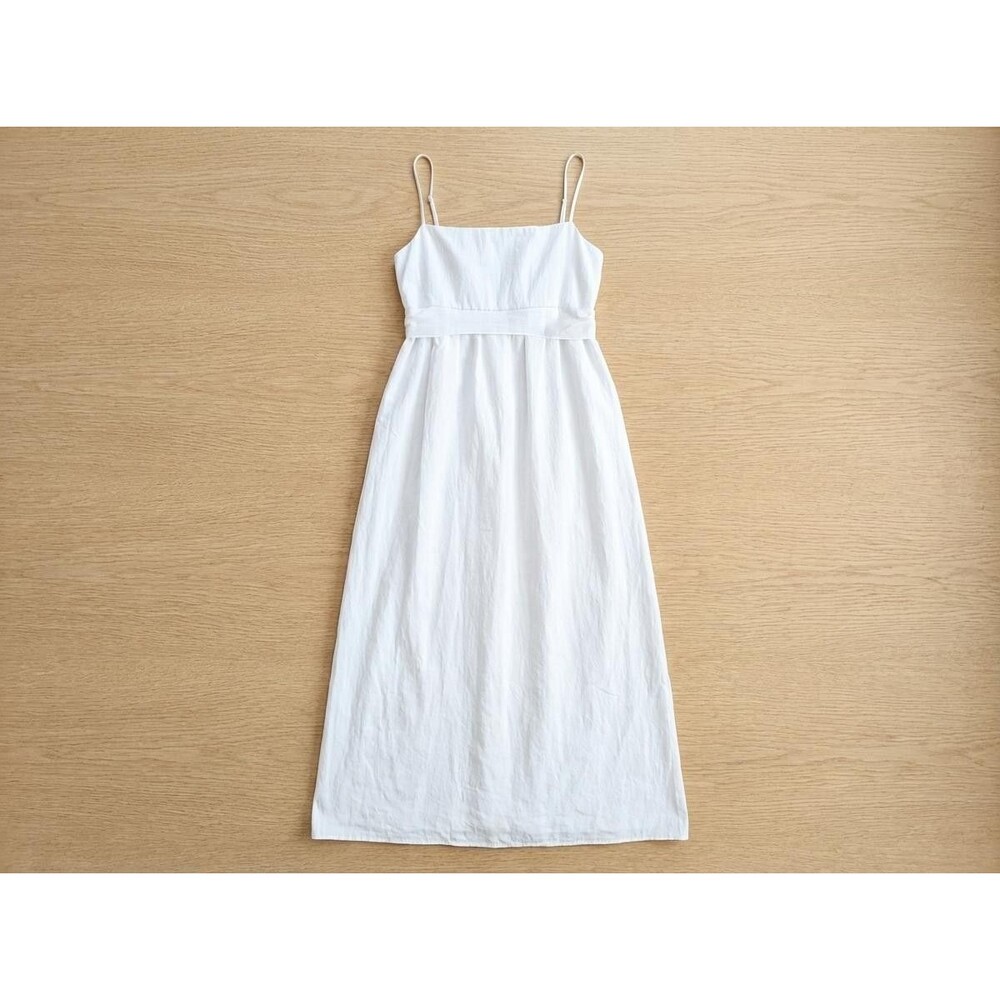 NWT Vince. White Panel Midi Dress XL - Quiet Luxury Minimalist Bridal Event - Picture 2 of 15
